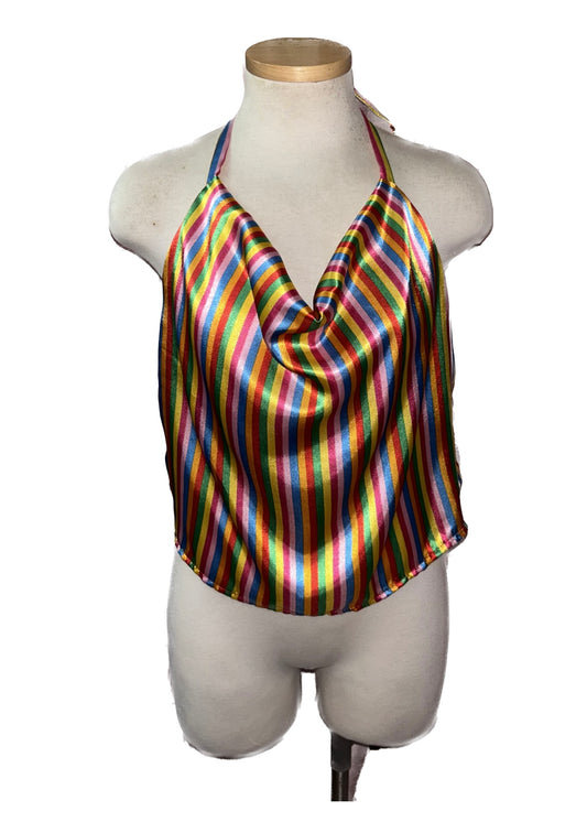 Blusa Multicolor con cuello V